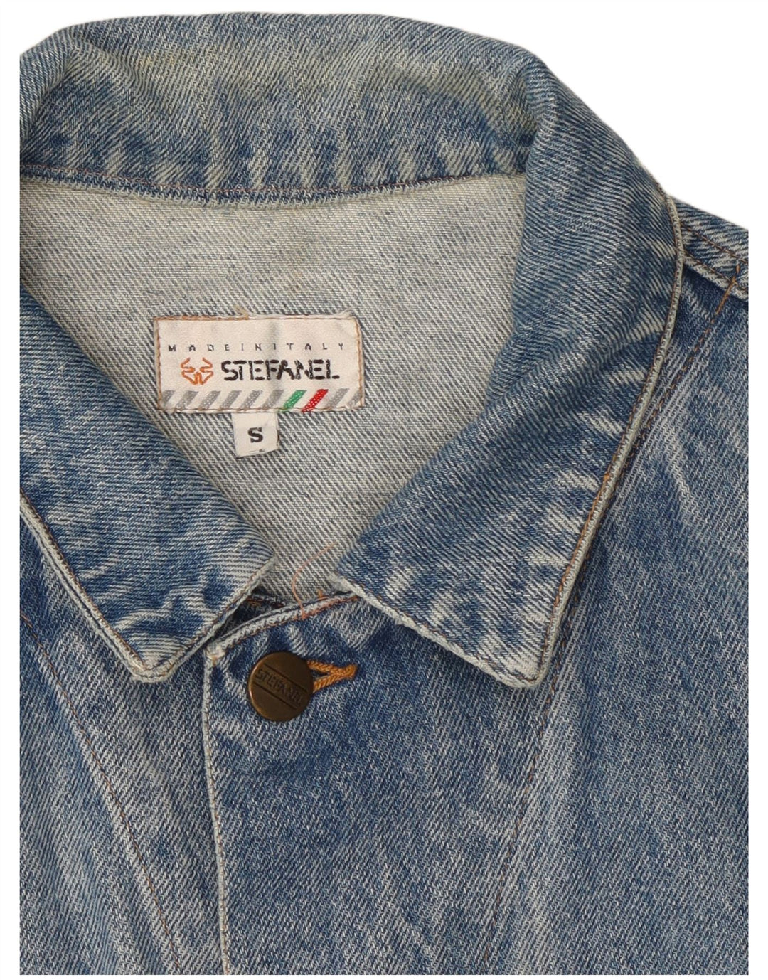 Męska kurtka dżinsowa Stefanel UK 36 Small Blue