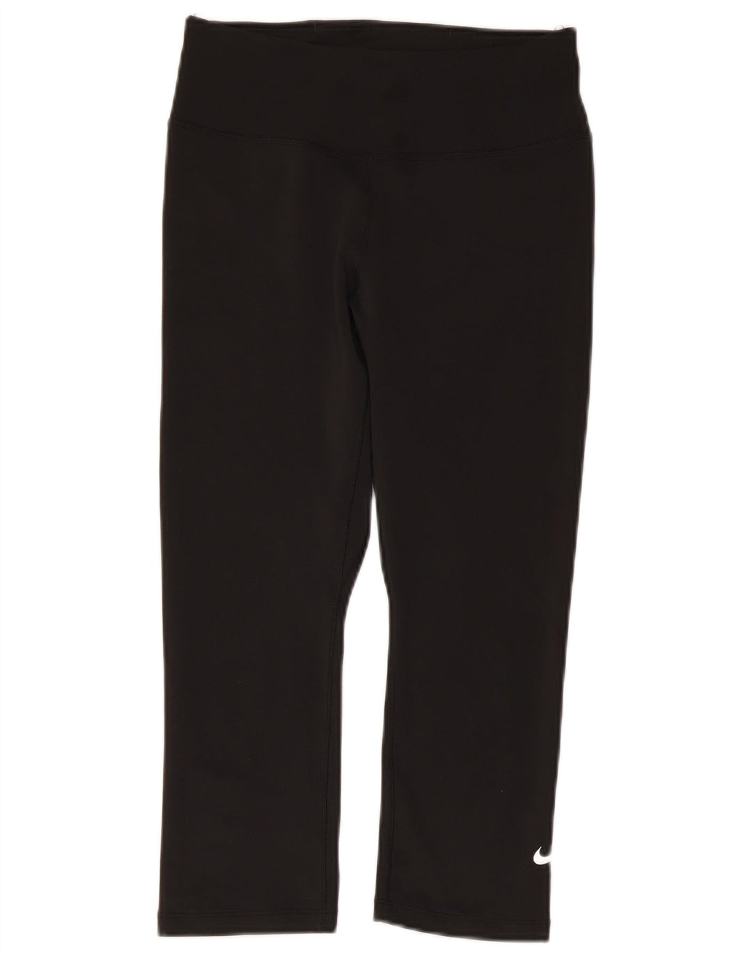 Damskie legginsy Nike Dri Fit Capri UK 10, małe, czarne, poliestrowe