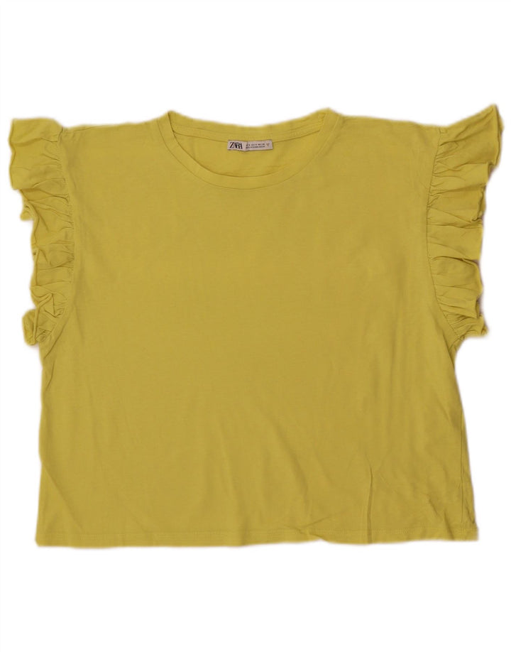 Damska bluzka Zara Crop Top UK 10 Small Yellow