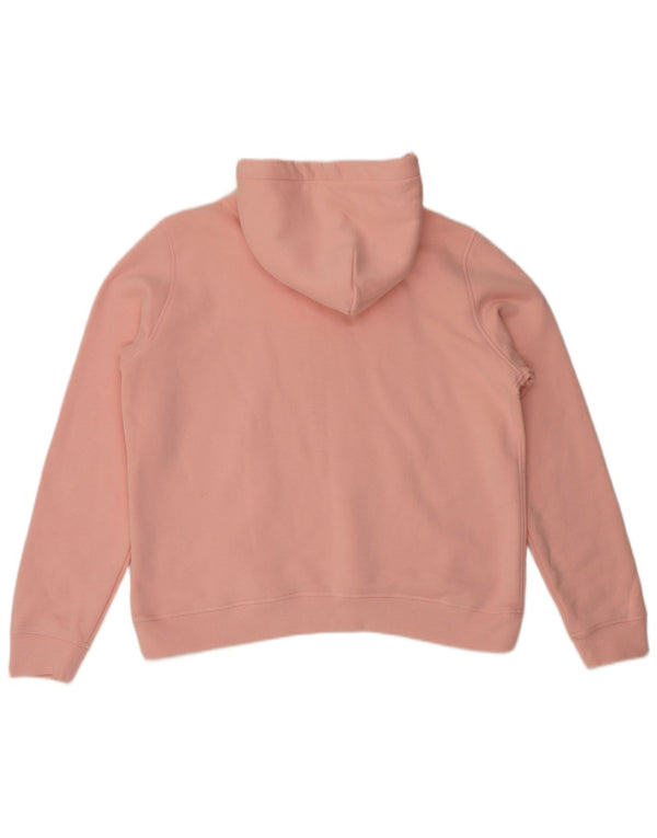 Jack Wills Womens Graphic Oversized Hoodie Jumper UK 16 large Pink Cotton