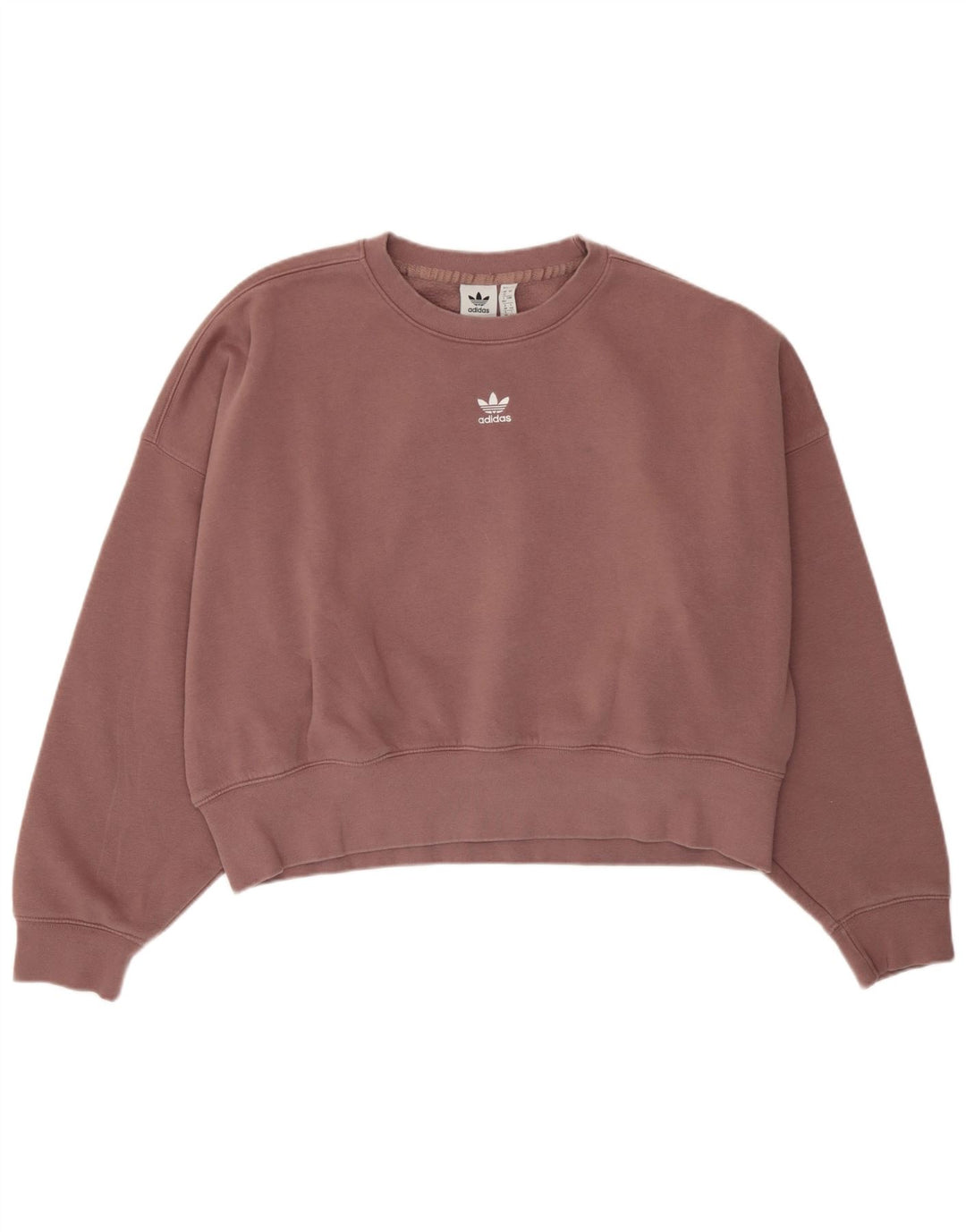 Damska bluza oversize Adidas, UK 12, średnia fioletowa bawełna