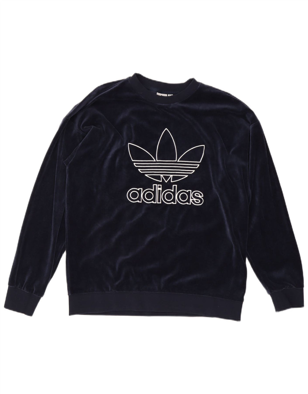 Damska bluza oversize z grafiką ADIDAS, UK 12, średni granat