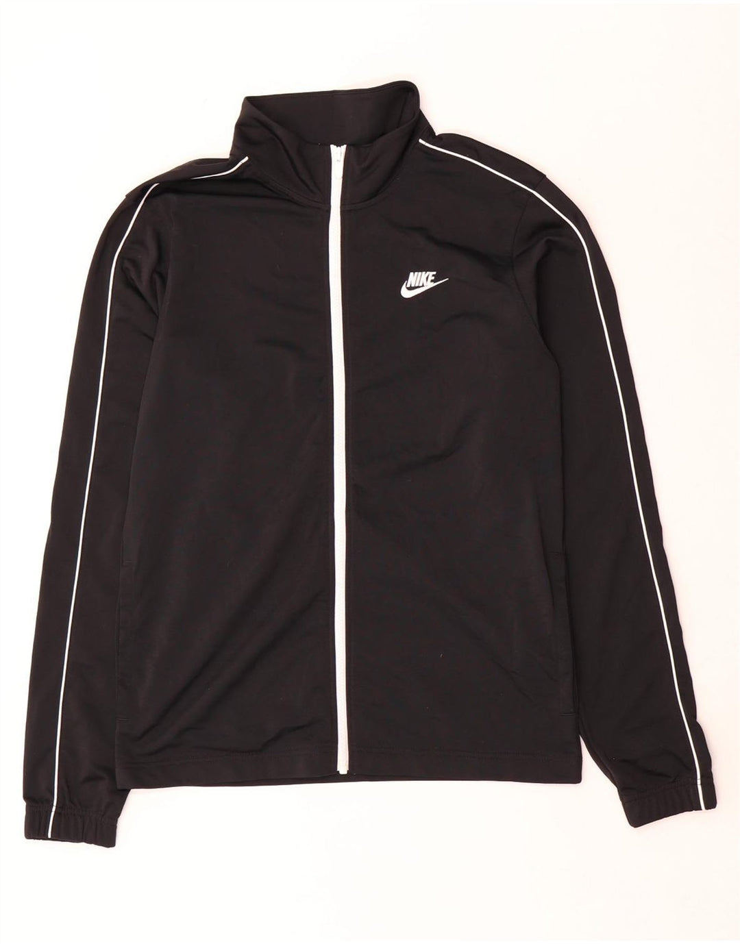Damska kurtka dresowa NIKE UK 10, mała, czarna, poliester