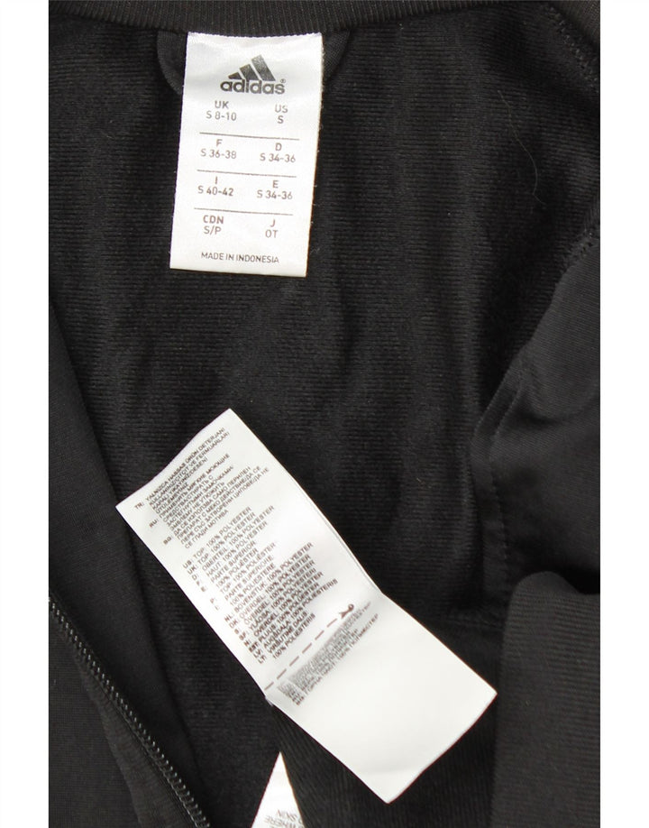 Damska bluza dresowa Adidas Graphic Top Jacket UK 8/10 Mały czarny poliester