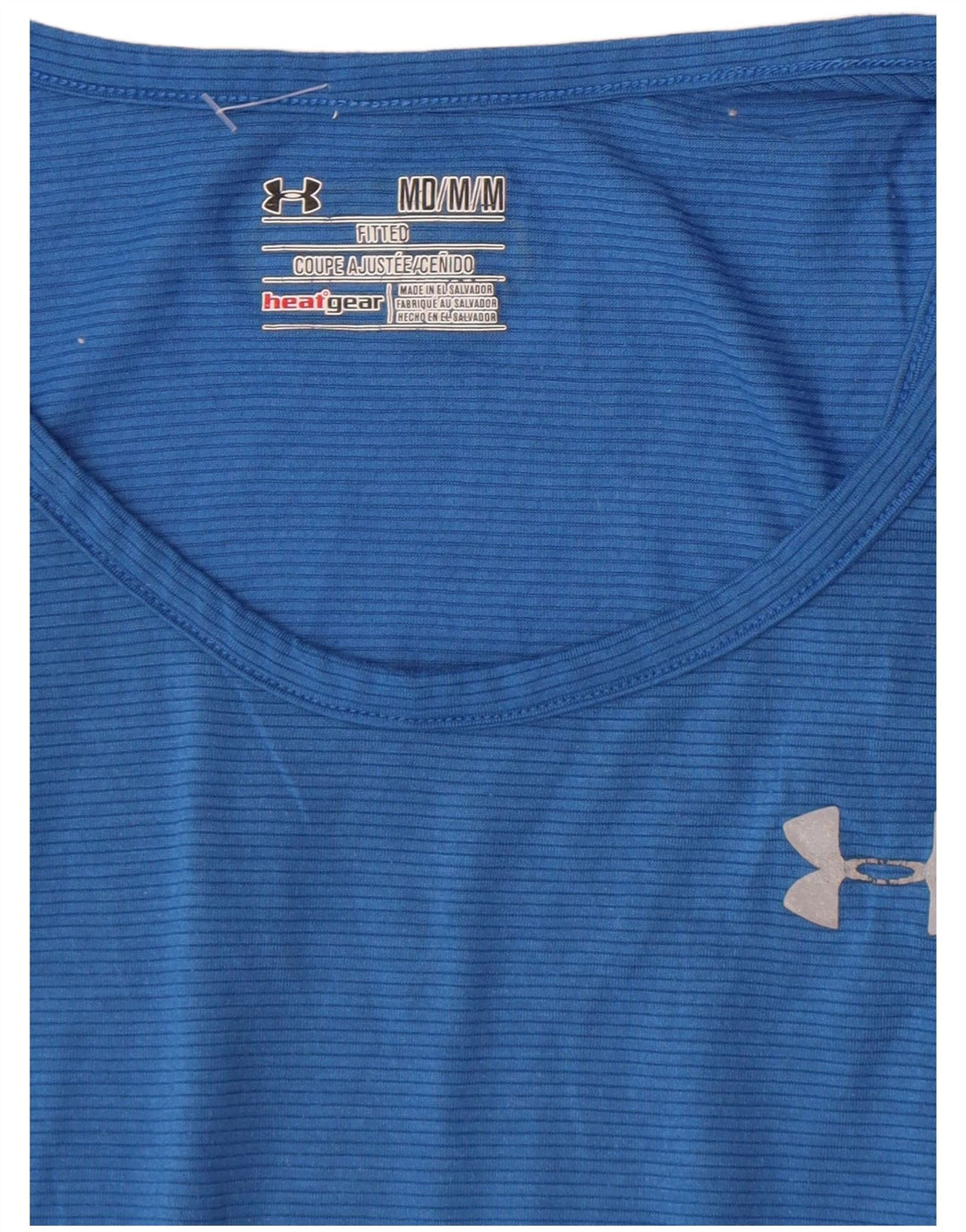 Męska kamizelka Under Armour Heat Gear w średnie niebieskie prążki