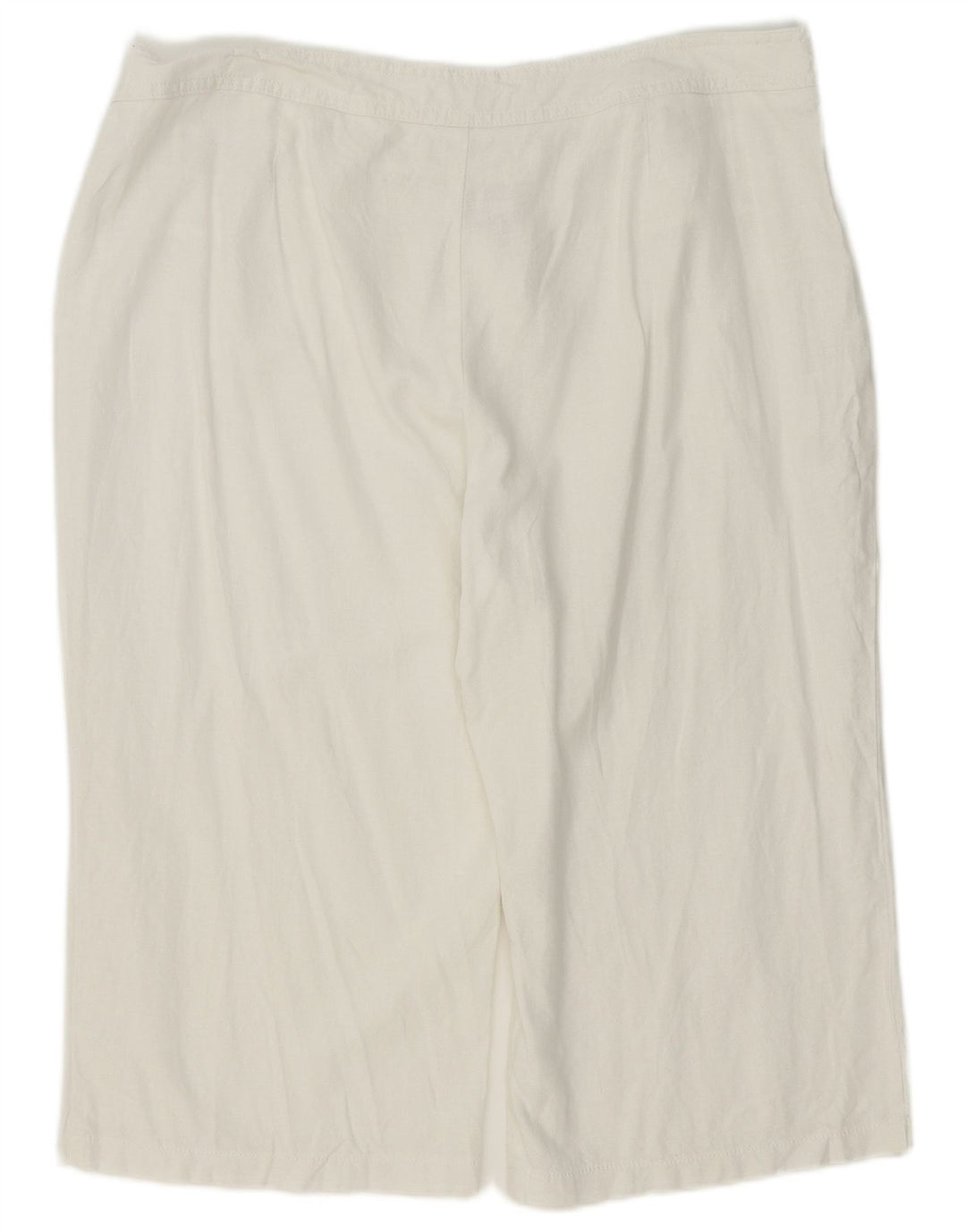Marks & Spencer Damskie Bermudy UK 18 XL W38 Białe Lniane