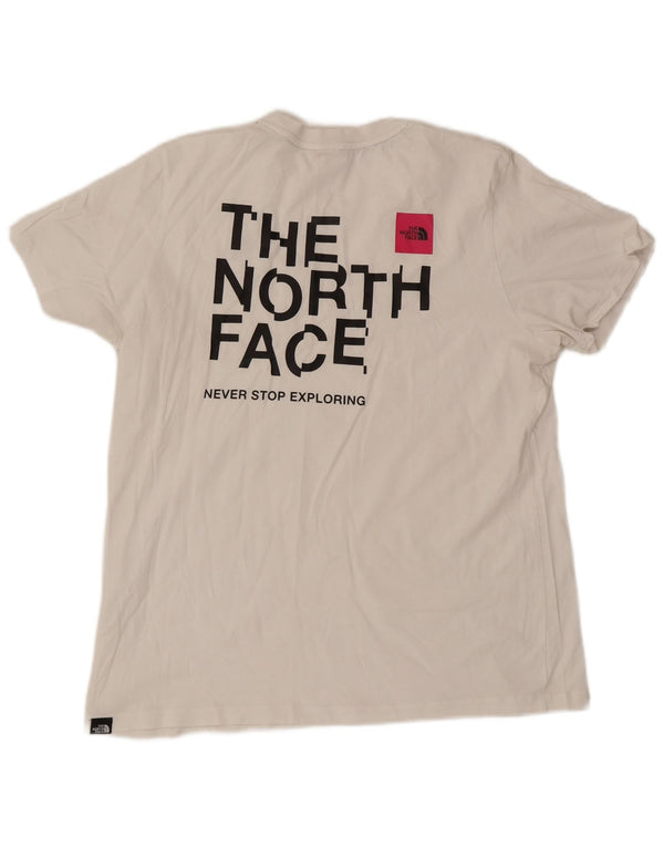 Damska koszulka z grafiką The North Face UK 16, duża, biała