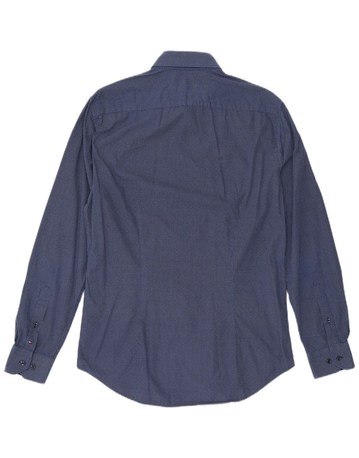 Męska koszula TOMMY HILFIGER w abstrakcyjny wzór, rozmiar 15 1/2 39, średni granat