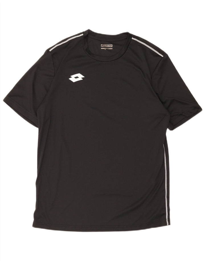 T-shirt męski Lotto, duży, czarny, poliester