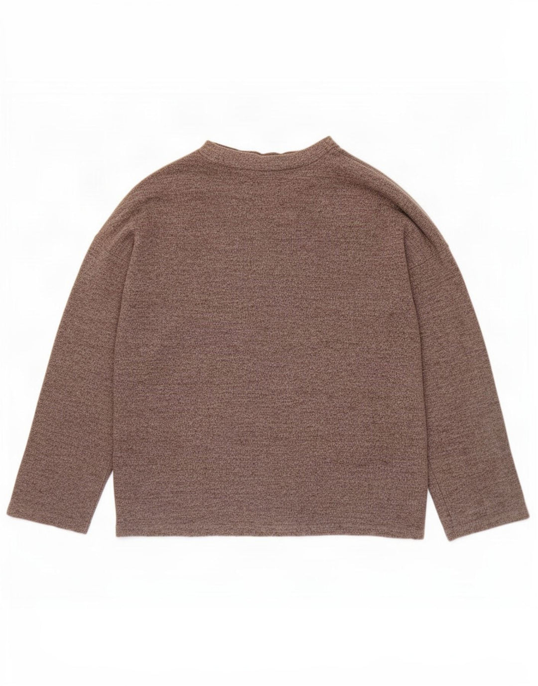 Damski sweter oversize Zara z okrągłym dekoltem UK 10, mały, szary poliester