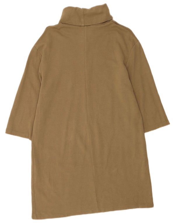 Damska sukienka sweterkowa z rękawem 3/4 Zara UK 14 średni beż