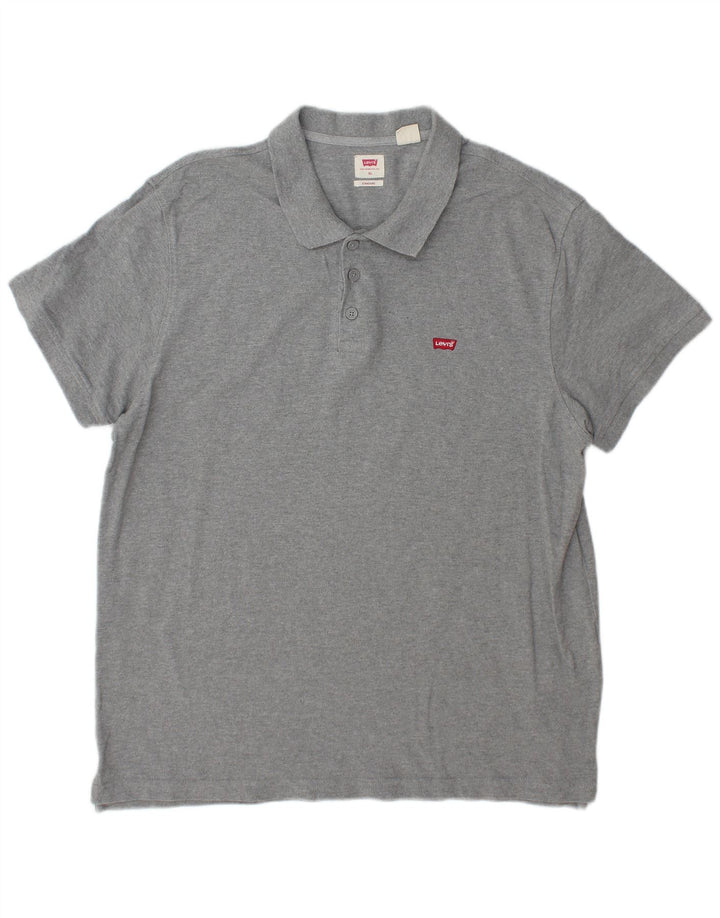 Męska standardowa koszulka polo Levi's XL, szara bawełna