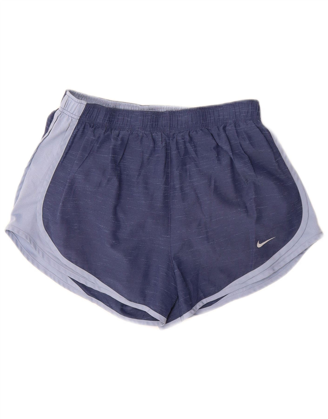 Damskie spodenki sportowe Nike Dri Fit UK 16, duży niebieski poliester z blokami kolorów