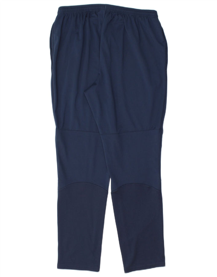 Męskie spodnie dresowe Nike Dri Fit, duże, granatowe, z poliestru