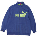 Męska kurtka dresowa Puma z grafiką, 2XL, niebieska, bawełniana