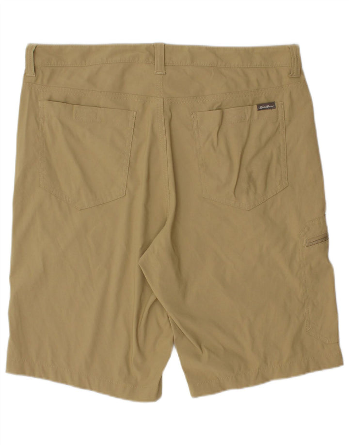 Męskie spodenki bojówki Eddie Bauer W34, duże, nylon w kolorze khaki