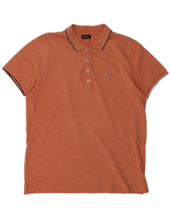 Męska koszulka polo Diesel, duża, pomarańczowa