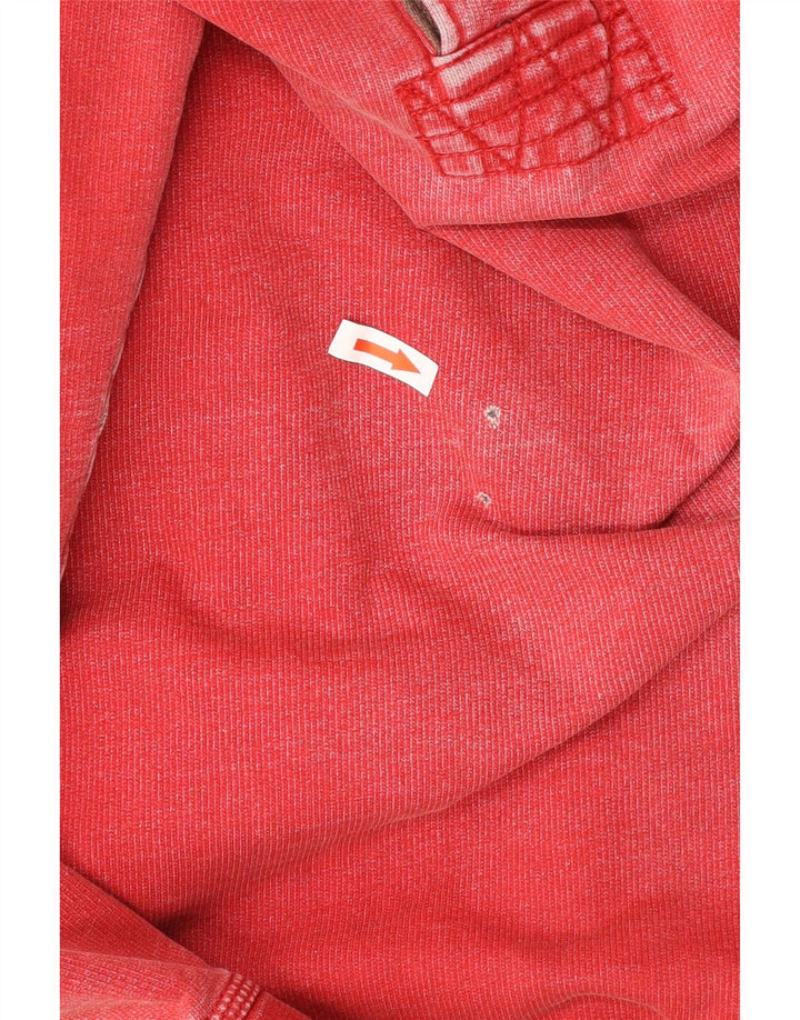 Męska bluza polo Fat Face Sweter średnio czerwony, bawełniany