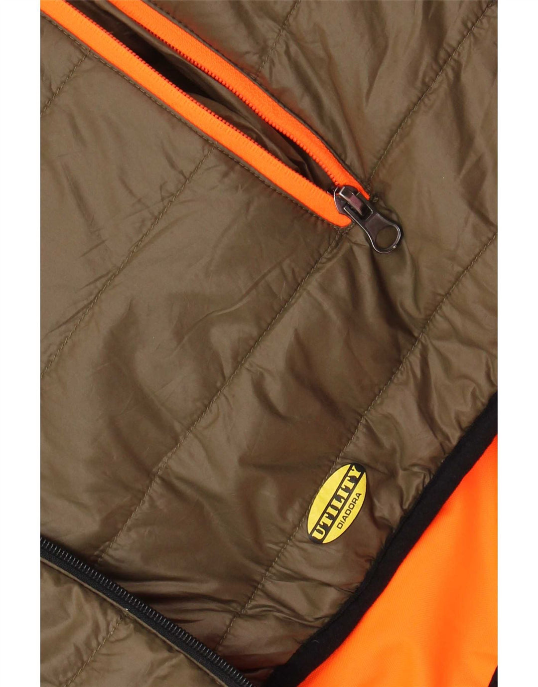 Dwustronna ocieplana kurtka męska Diadora UK 42 XL Khaki, poliester