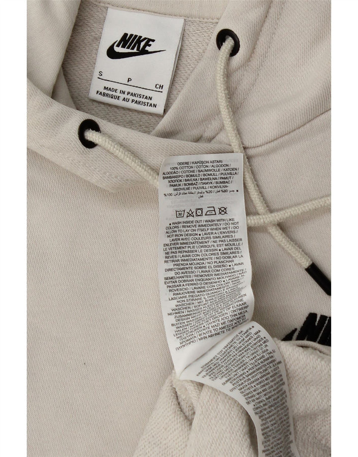 Męski sweter z kapturem Nike, mały, biały, bawełniany