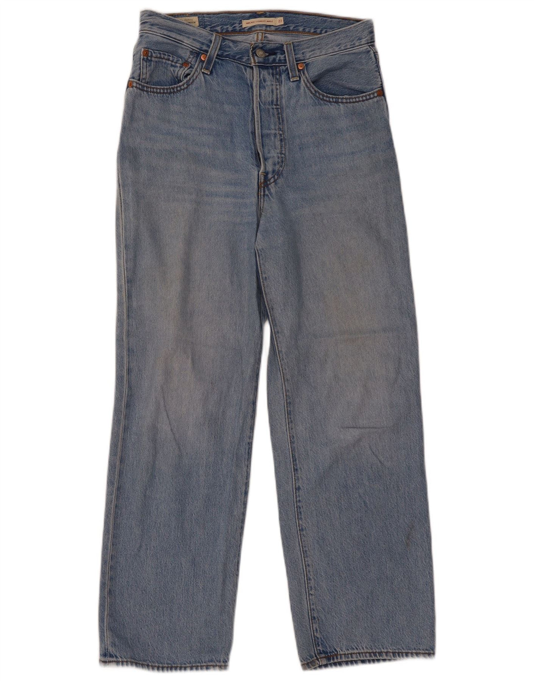 Damskie jeansy LEVI'S Ribcage Straight W27 L27 Niebieskie bawełniane