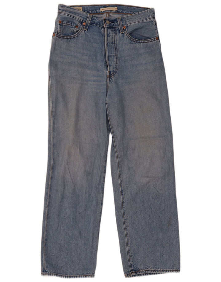 Damskie jeansy LEVI'S Ribcage Straight W27 L27 Niebieskie bawełniane