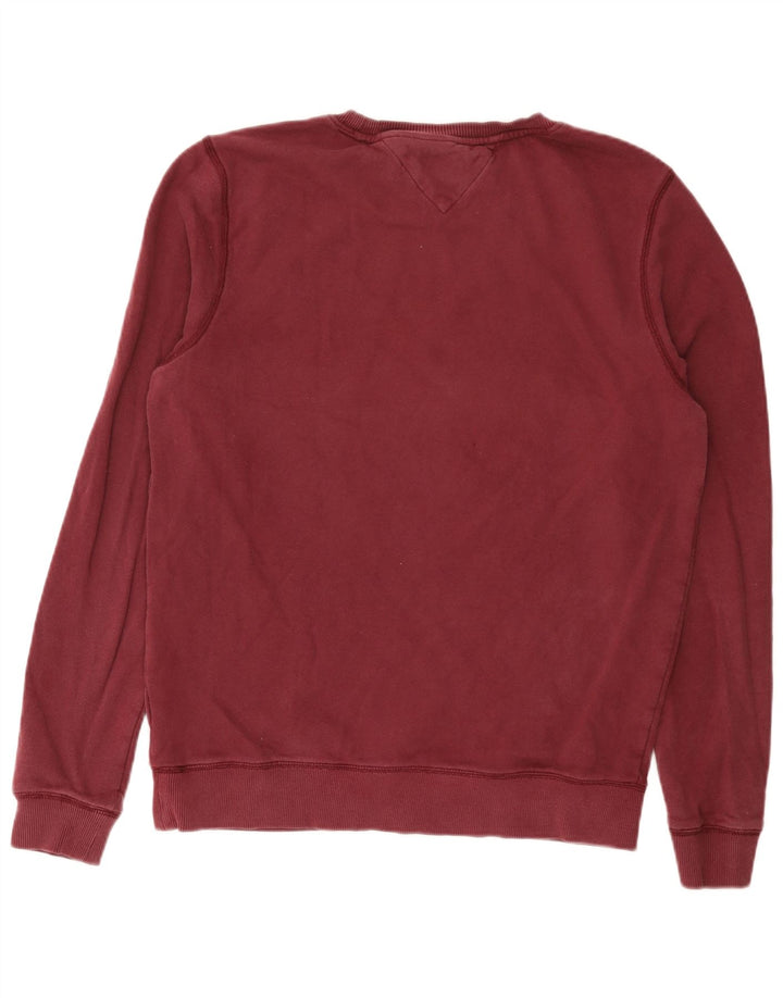 Męska bluza Tommy Hilfiger, duża, bordowa bawełna