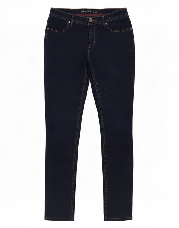 Damskie jeansy skinny Tommy Hilfiger Small W28 L28 Granatowa bawełna