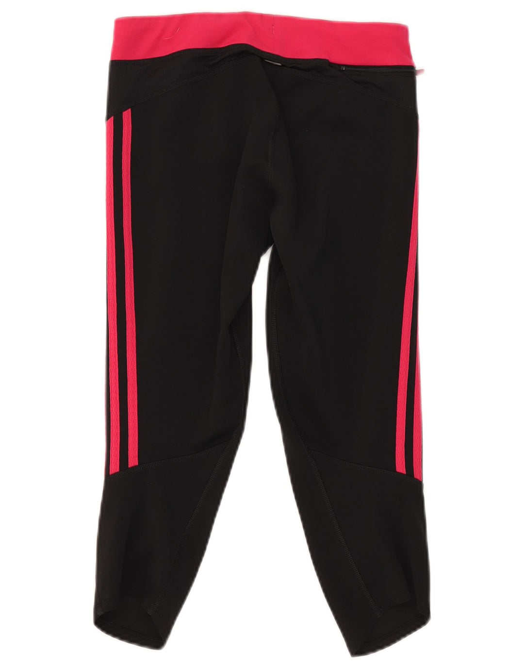 Damskie legginsy Adidas Capri UK 12, średni czarny poliester z blokami kolorów