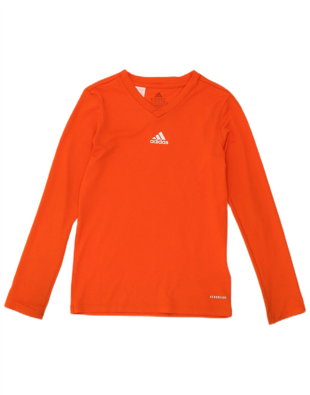 Chłopięca koszulka Adidas Aeroready z długim rękawem 11-12 lat, pomarańczowy poliester