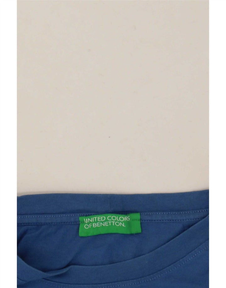 T-shirt damski Benetton Top UK 16, duży, niebieski