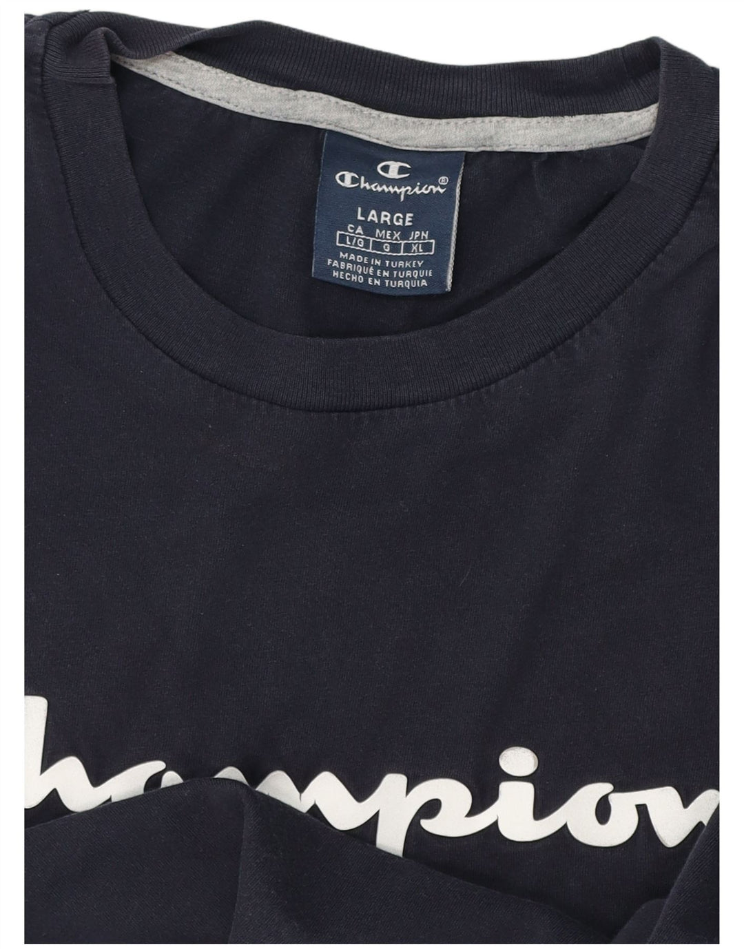 Męski T-shirt Champion z grafiką, duży, granatowy
