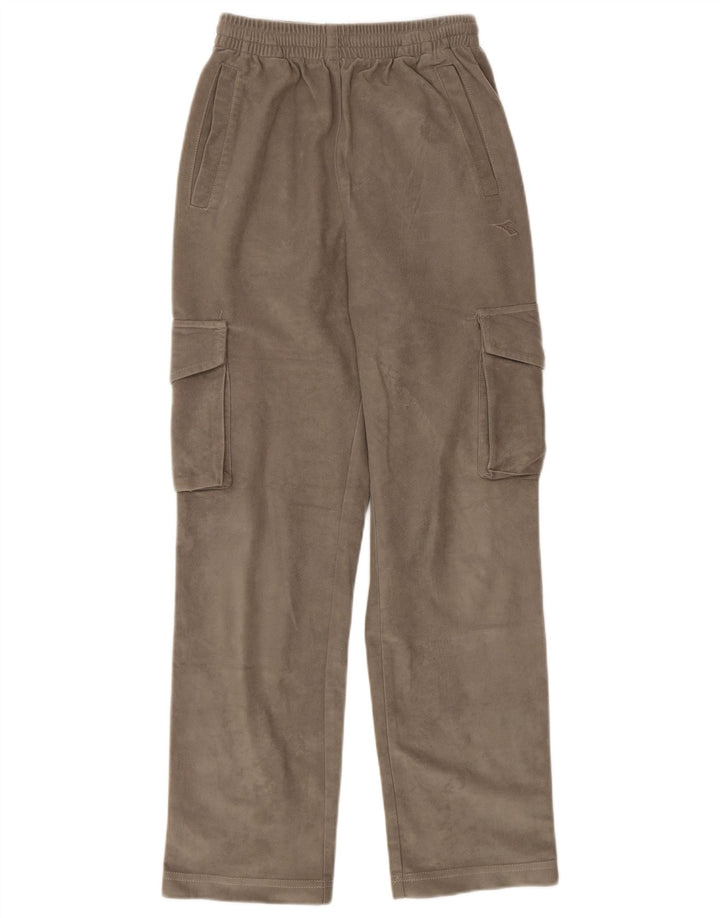 Damskie spodnie dresowe Diadora Cargo UK 6 XS, brązowy poliester