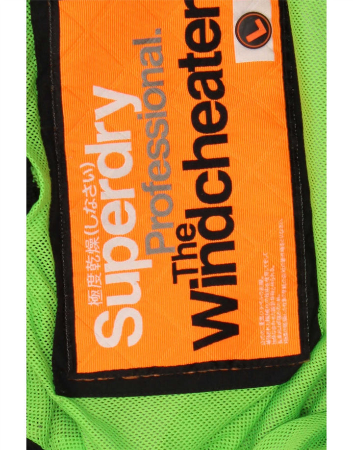Damska kurtka wiatrówka Superdry The Windcheater UK 16, duża, czarna nylonowa