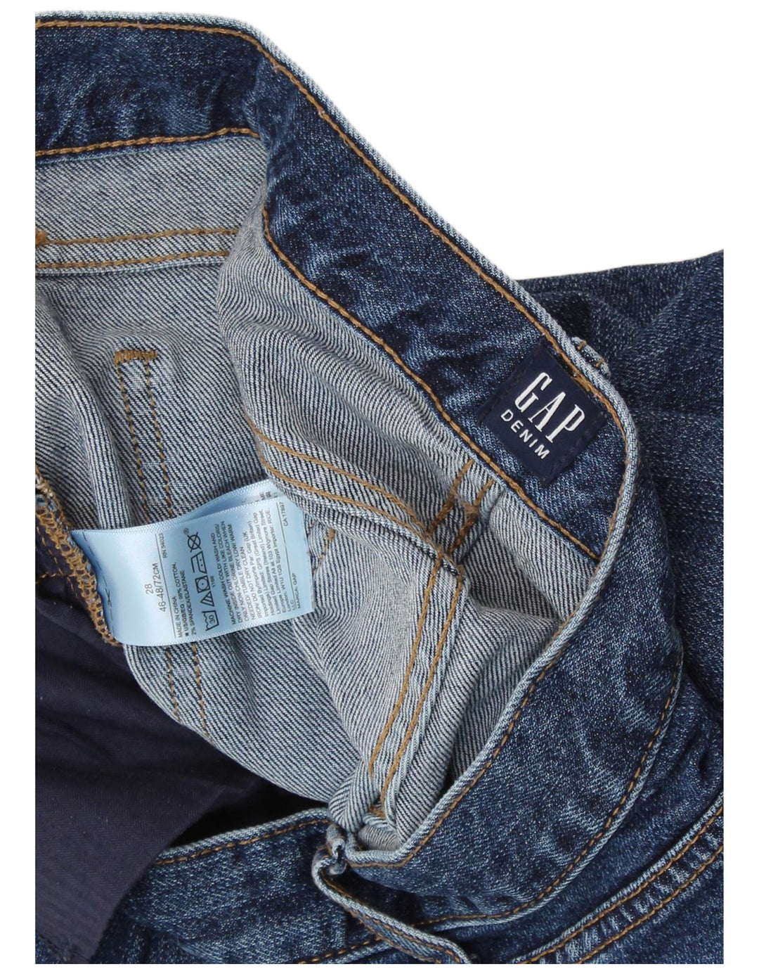 Męskie jeansy slim fit GAP W28 L29 Niebieskie, bawełniane