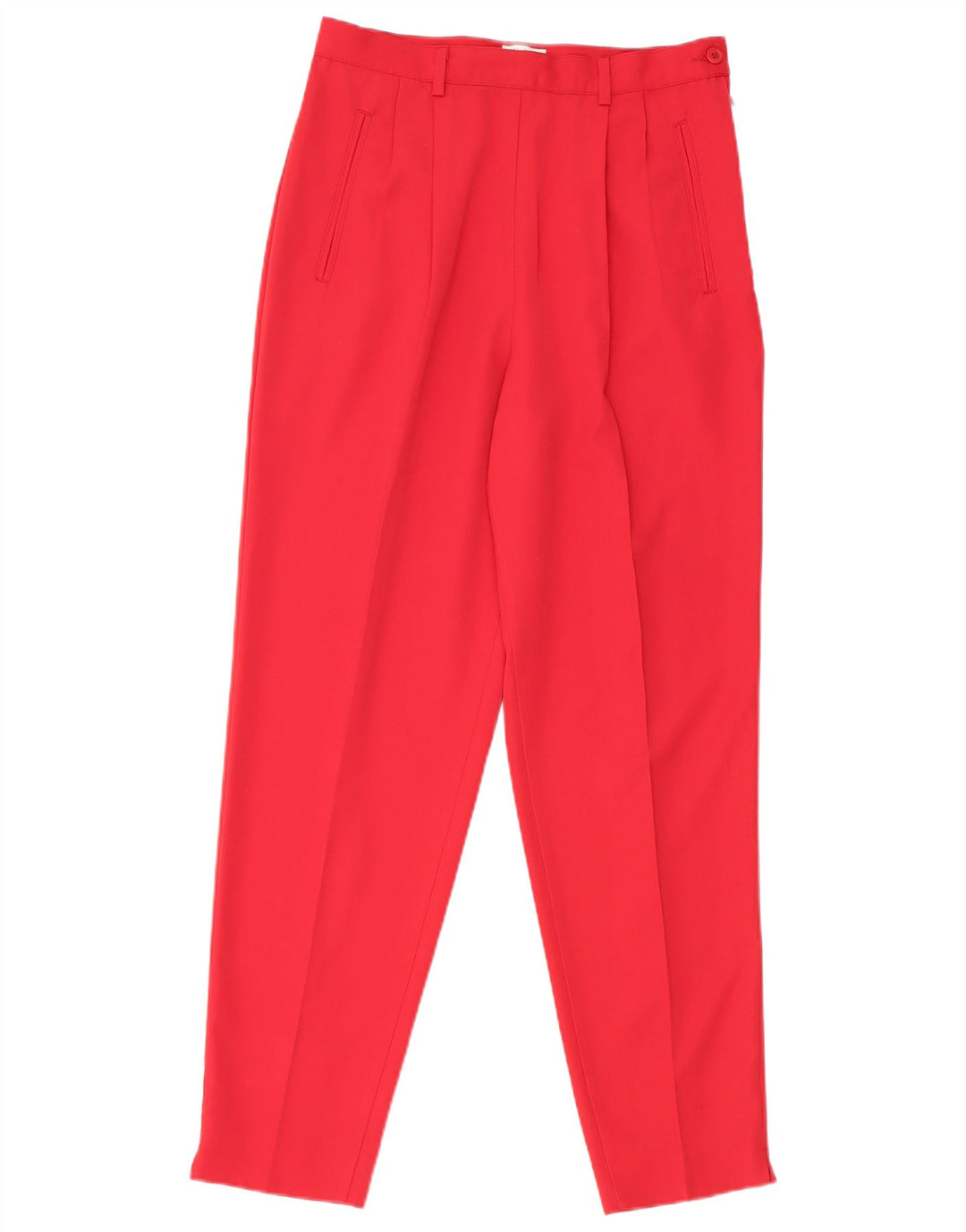 Damskie spodnie garniturowe Benetton IT 44 Medium W26 L28 Czerwony poliester