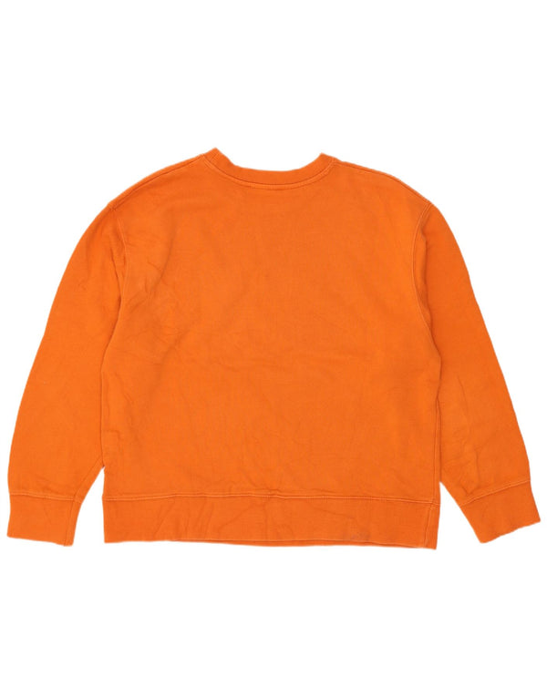 Damska bluza oversize Zara z grafiką, UK 10, mała, pomarańczowa, bawełniana