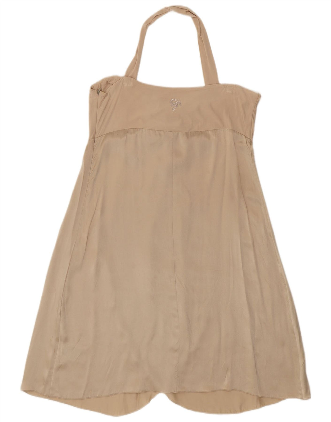 Damska sukienka wiązana na szyi Guess By Marciano IT 46, duża, beżowa, jedwabna