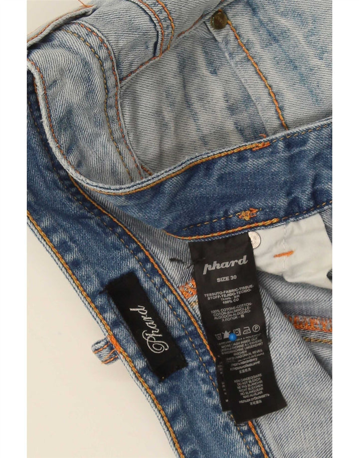 Męskie spodenki jeansowe Phard, średnie W30, niebieska bawełna
