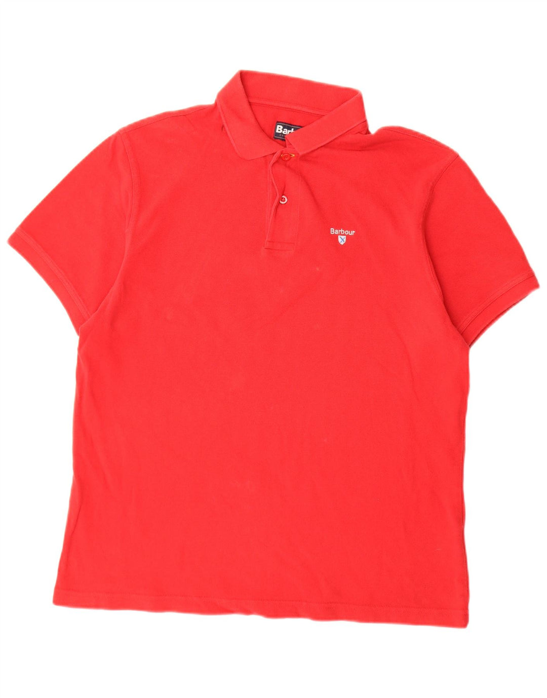 Męska koszulka polo Barbour, duża, czerwona, bawełniana