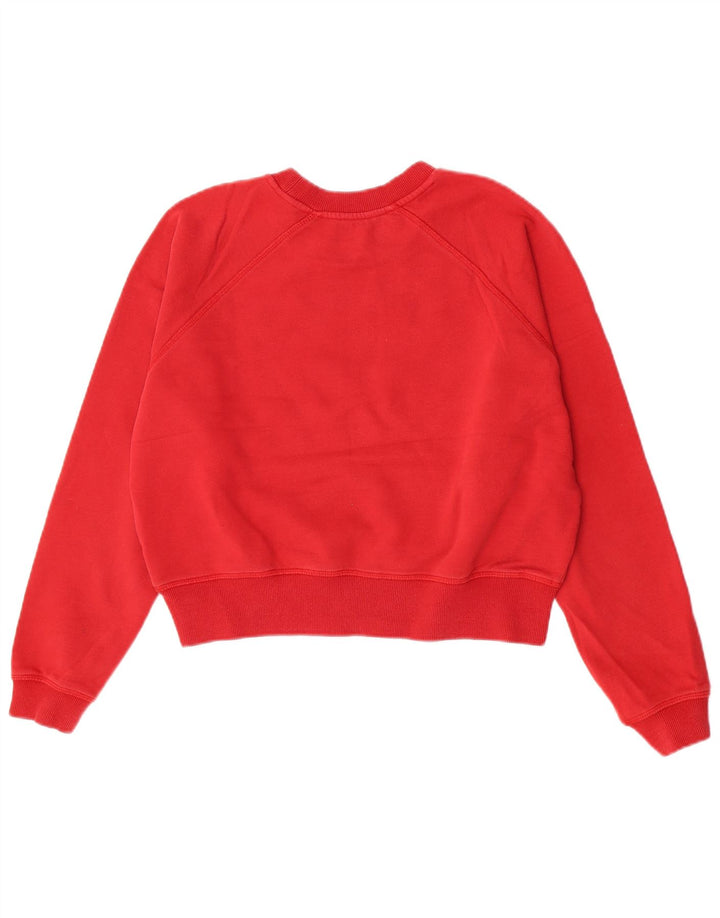Damska bluza Guess Crop Graphic Jumper UK 16, duża czerwona