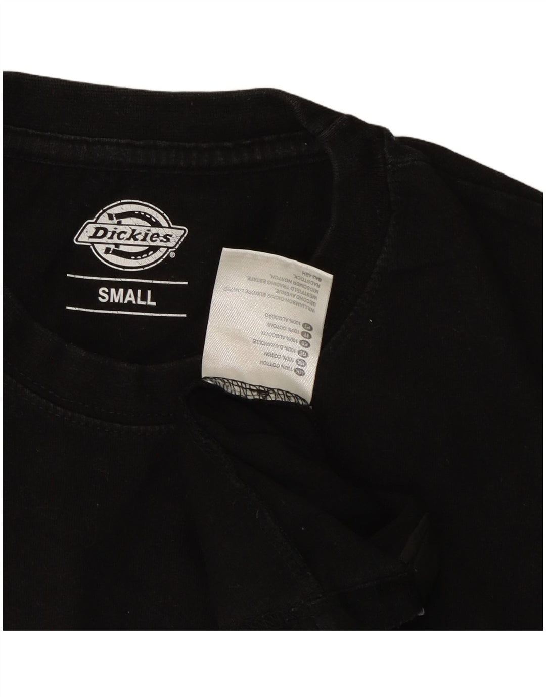 Męska koszulka z grafiką Dickies, mała, czarna, bawełniana