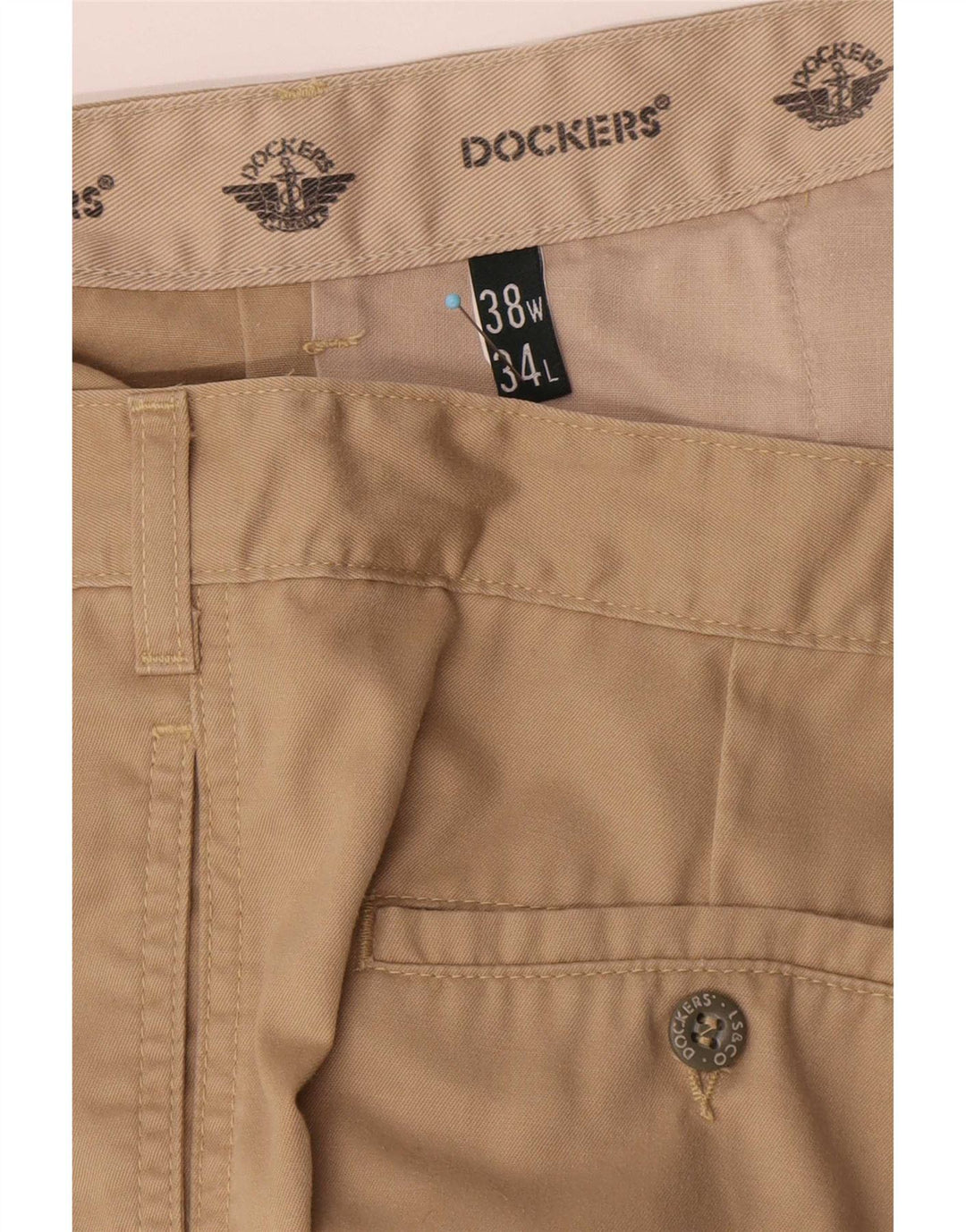 Spodnie męskie Dockers Pegged Chino W38 L34 Beżowe