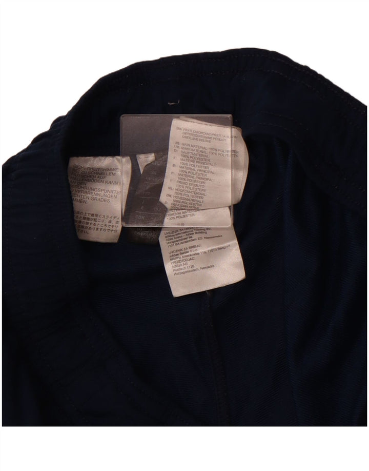 Męskie spodnie dresowe ADIDAS UK 44/46, duże granatowe, poliestrowe