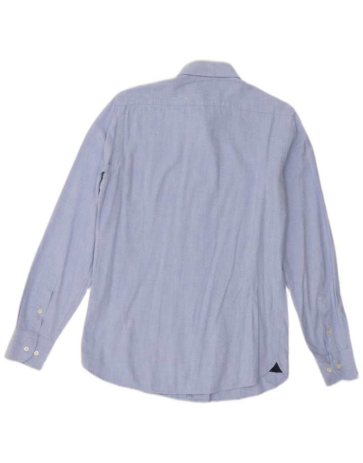 Koszula męska Massimo Dutti, mała, niebieska, bawełniana