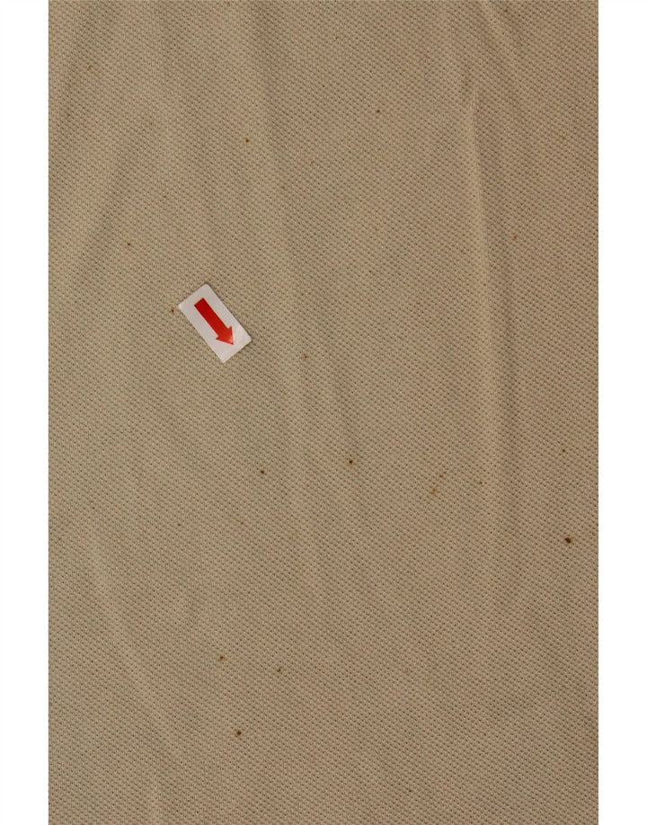 T-shirt męski Kappa, duży, beżowy, bawełniany