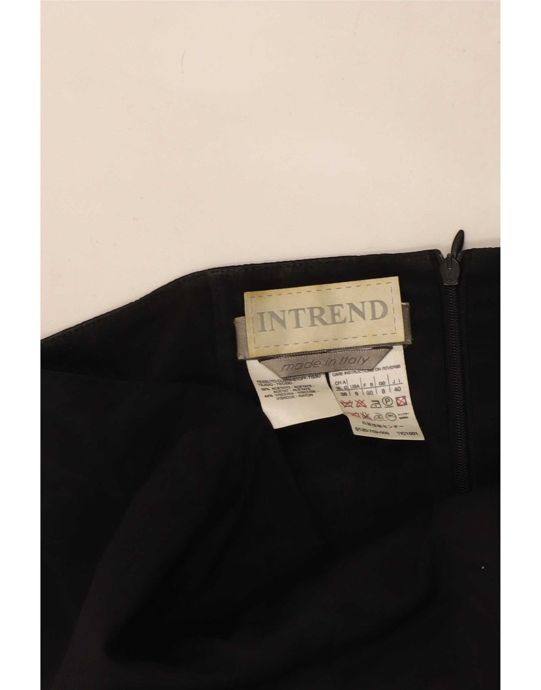 Intrend damska sukienka bez ramiączek UK 8 Small Black Acetate
