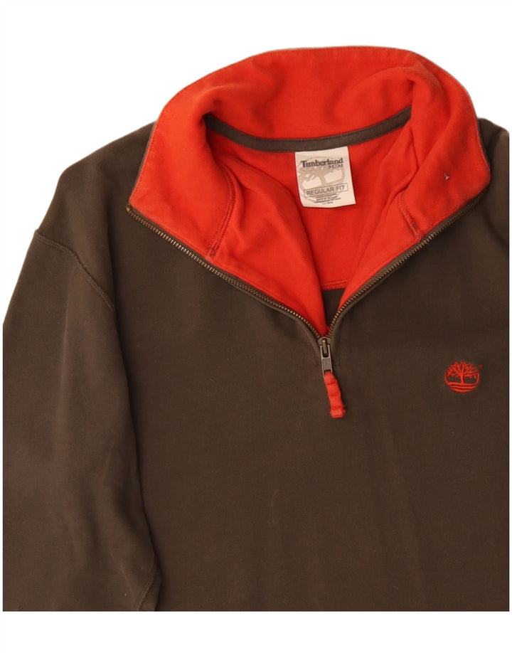 Męski dres TIMBERLAND o regularnym kroju, zapinany na zamek, średni khaki