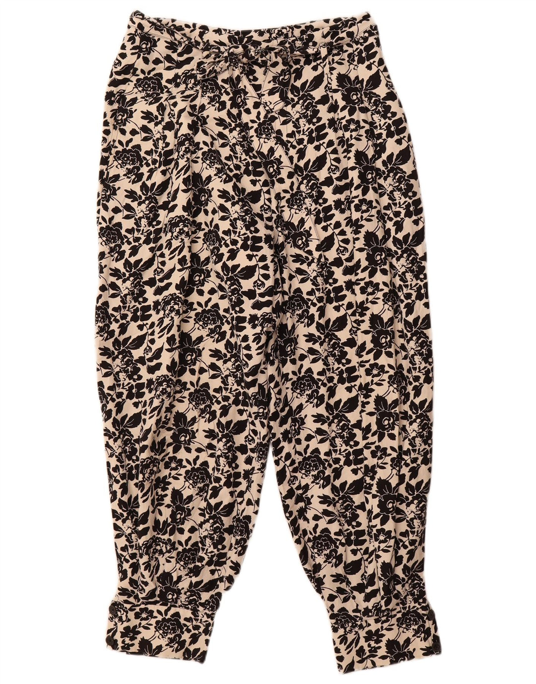 Damskie spodnie haremowe z wysokim stanem Ralph Lauren US 6 Medium W30 L26 Off White