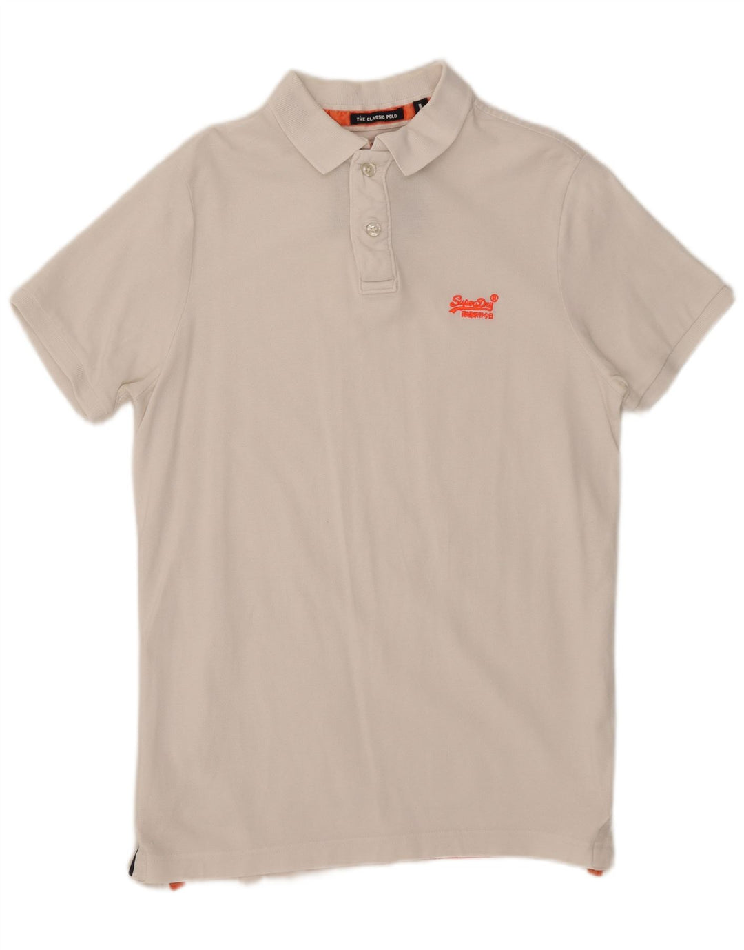 Męska koszulka polo Superdry, duża, biała, bawełniana